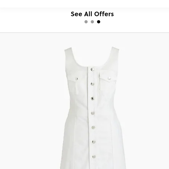 White denim jcrew dress - Picture 1 of 4